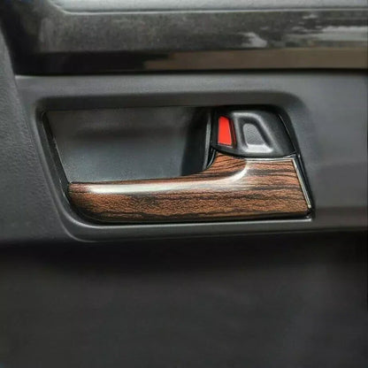 Wood Grain Interior Car Door Handle Cover Trim 4 x for Toyota 4Runner (2017–2023)