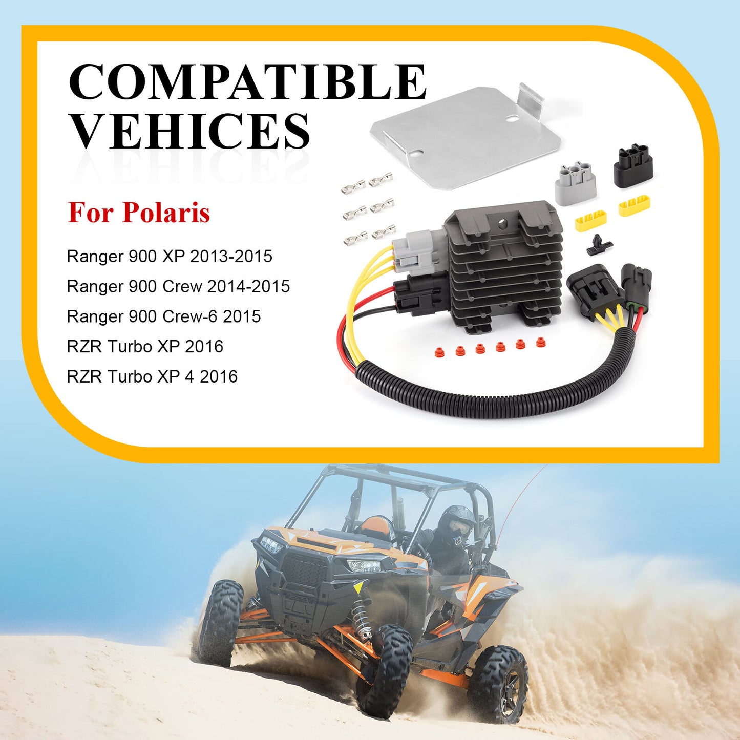 Regulator Rectifier for Polaris Ranger XP 900 (2013–2015) / RZR XP Turbo (2016)