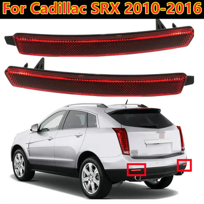 Rear Bumper Marker Light Reflector Strips 2 x for Cadillac SRX (2010–2016)
