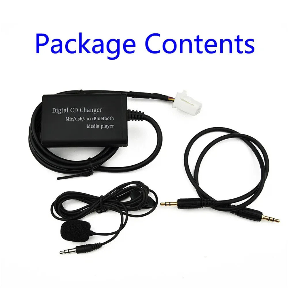 Bluetooth Handsfree Stereo AUX Adapter for Toyota Corolla, Sequoia (2003-2023)