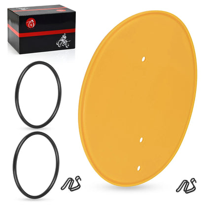 Yellow Front Plate & Clips & Bands Mount Kit for Honda Z50 Z50R (1979–1987)