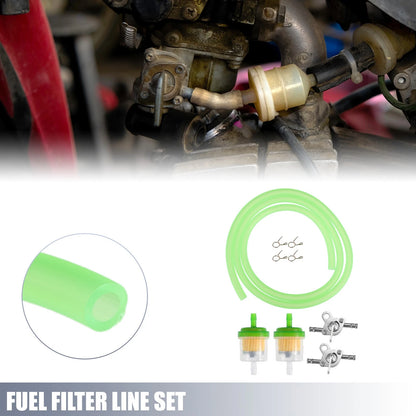 Set of 2 Fuel Filters with 2 Valve Petcock for CRF50 70 ATV
