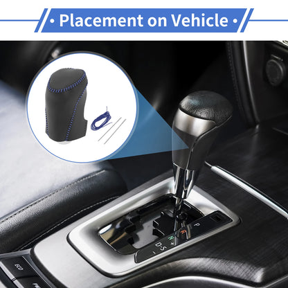 1 Pc Gear Shift Knob Cover for Chevrolet Malibu (2016–2020) Black Blue