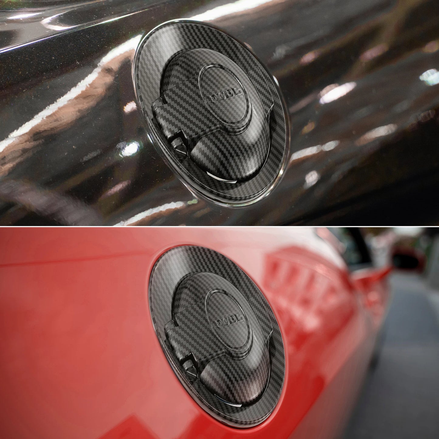 Vapor Edition Fuel Filler Door Cap 68250120AA for Dodge Challenger (2008–2022) Black
