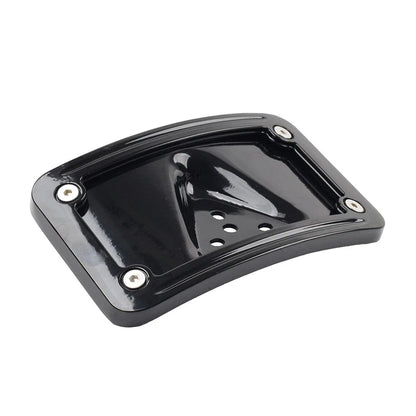 Curved Laydown License Plate Frame Mount Bracket for Harley Dyna (2006-2023)
