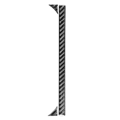 Black Carbon Fiber Cup Holder Panel Trim for Toyota Tundra (2014–2021)