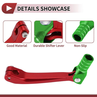 Gear Shift Lever for Honda CRF150F 2003-2017 - Red Green Silver Tone