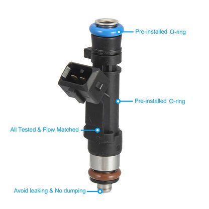 Set of 4 Fuel Injector Nozzles 0280158205 for Chevy Cruze Sonic Trax Encore 1.4L