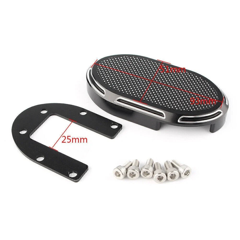 CNC Brake Cover Pedal Pad for Harley Dyna V-Rod Sportster XL1200 XL883 (2004-2023)