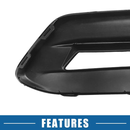 2 x Front Fog Light Grille Covers for Honda Accord (2018-2020) Black