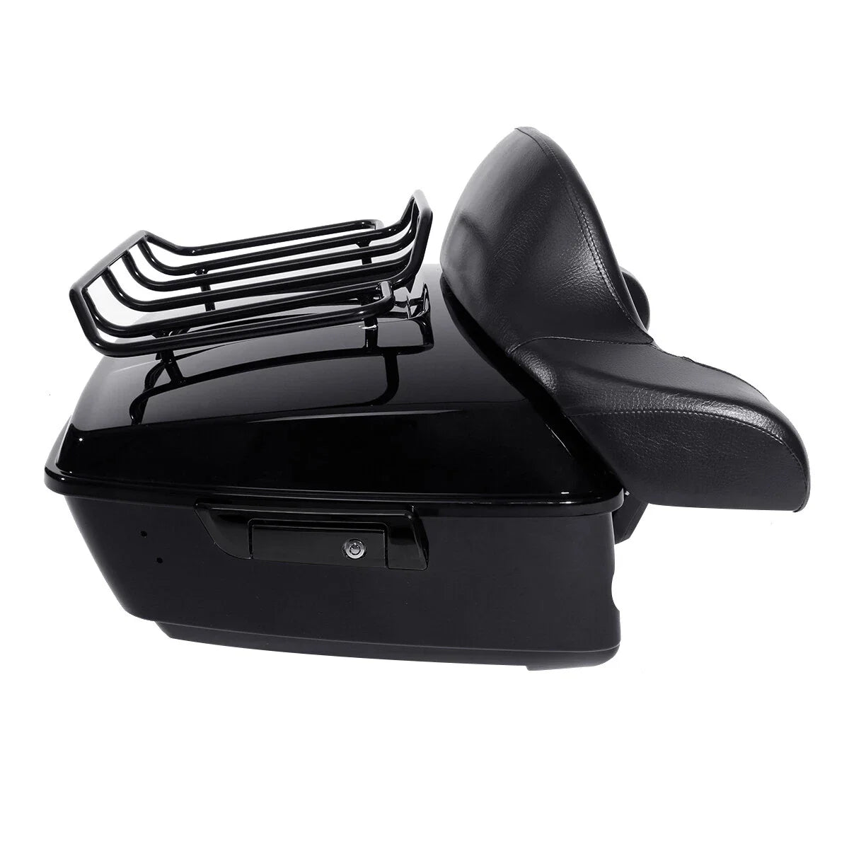Black King Trunk Pad Mount Rack for Harley Touring (2014-2025)