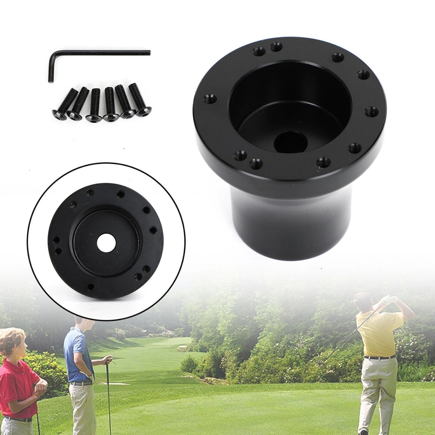 Aluminum Steering Wheel Adapter for Club Car Precedent (2004–Present)