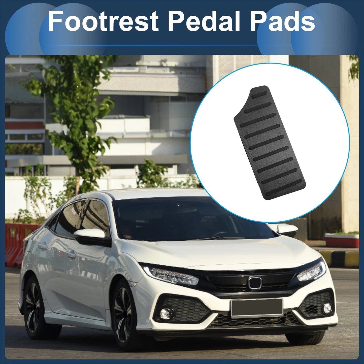 Footrest Pedal Pad Cover for Honda Civic (2016-2023)