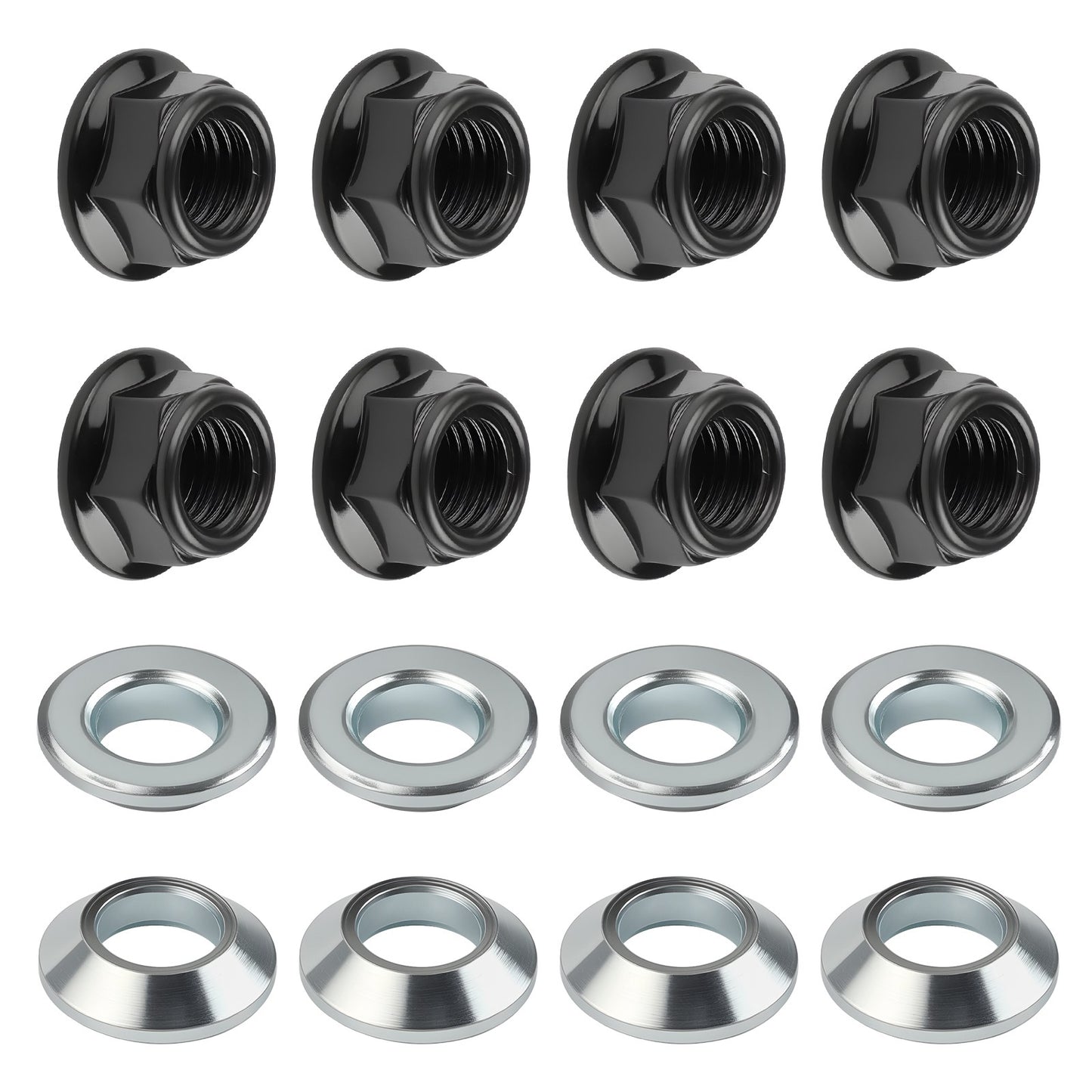 16pcs Lug Nuts for Honda TRX400EX TRX400X TRX450R TRX450ER TRX700XX (2000–2014)
