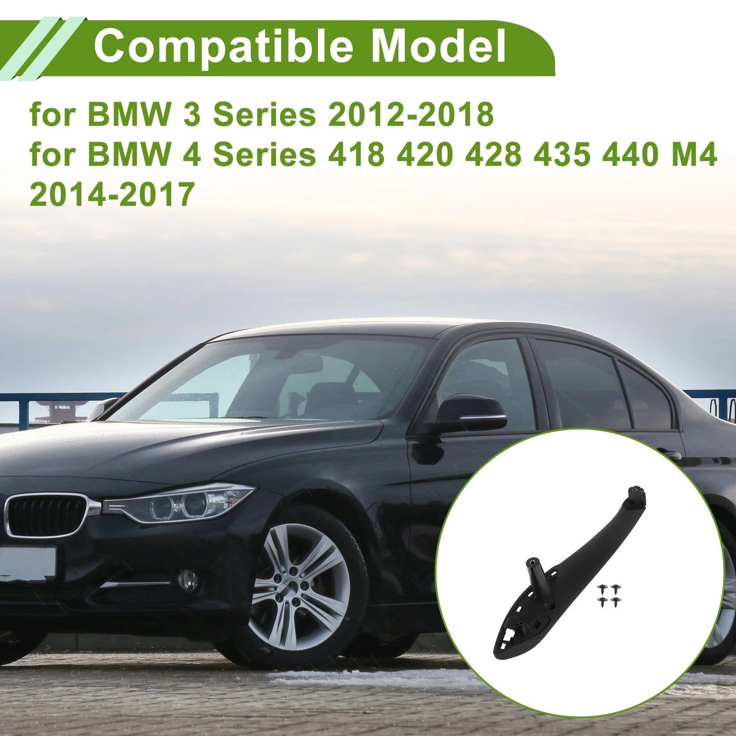 Door Panel Handle Pull Trim Cover for BMW 3 Series (2012–2018) No. 51427281465