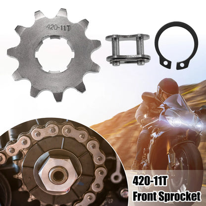 Set of 1 Front Engine Sprocket 420 11T 20mm for Dirt Bike Mini Bike