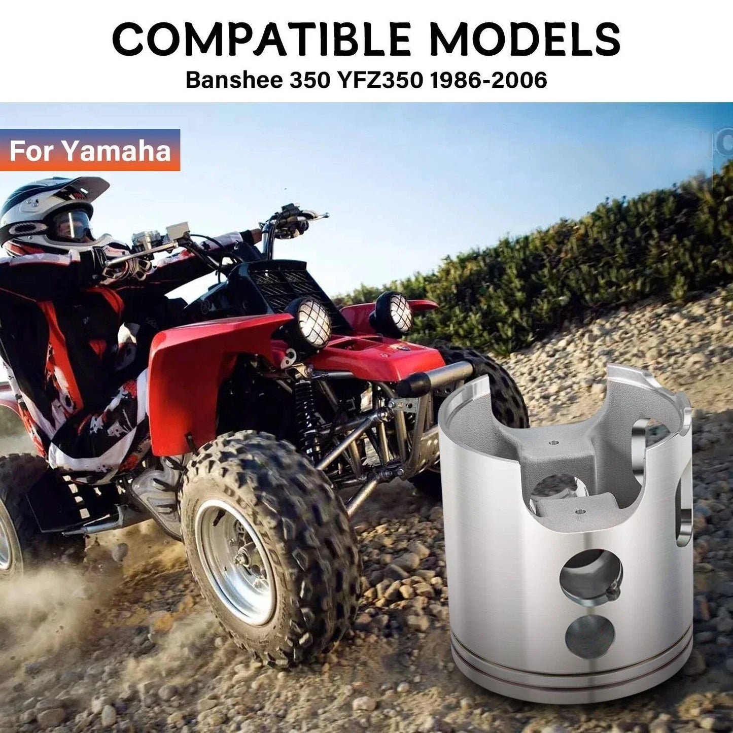 Big Bore Forged Piston Ring for Yamaha Banshee 350 (1987–2006)