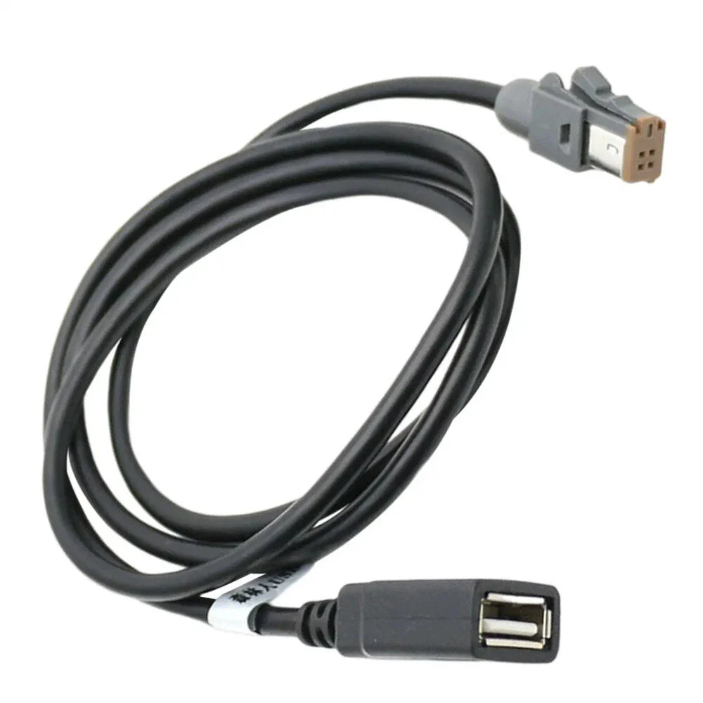 AUX Audio Input Media Data Wire Plug to USB Adapter for PR43 MR52