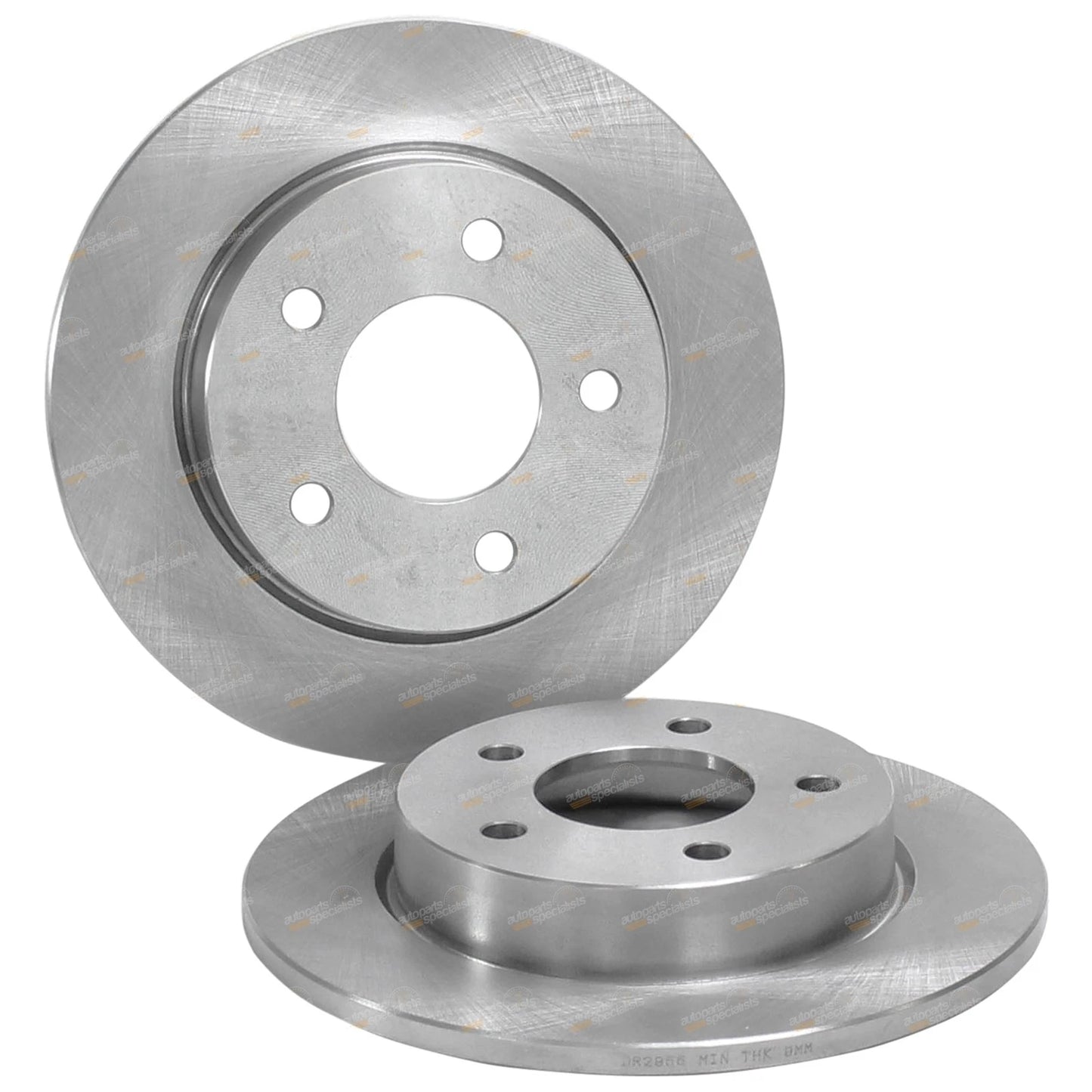 2x Rear Brake Disc Rotors for Mazda 3 (2004–2014) FWD