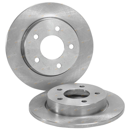 2x Rear Brake Disc Rotors for Mazda 3 (2004–2014) FWD