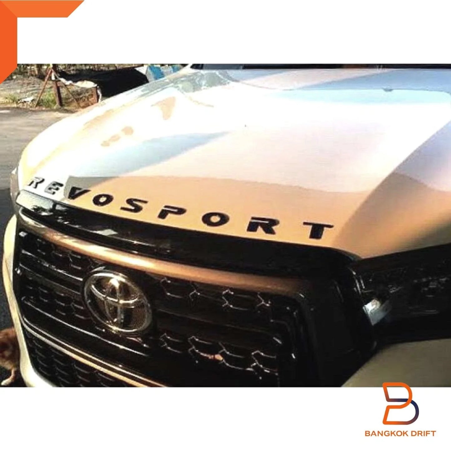 Matte Black 3D Logo Emblem for Toyota Hilux Ute