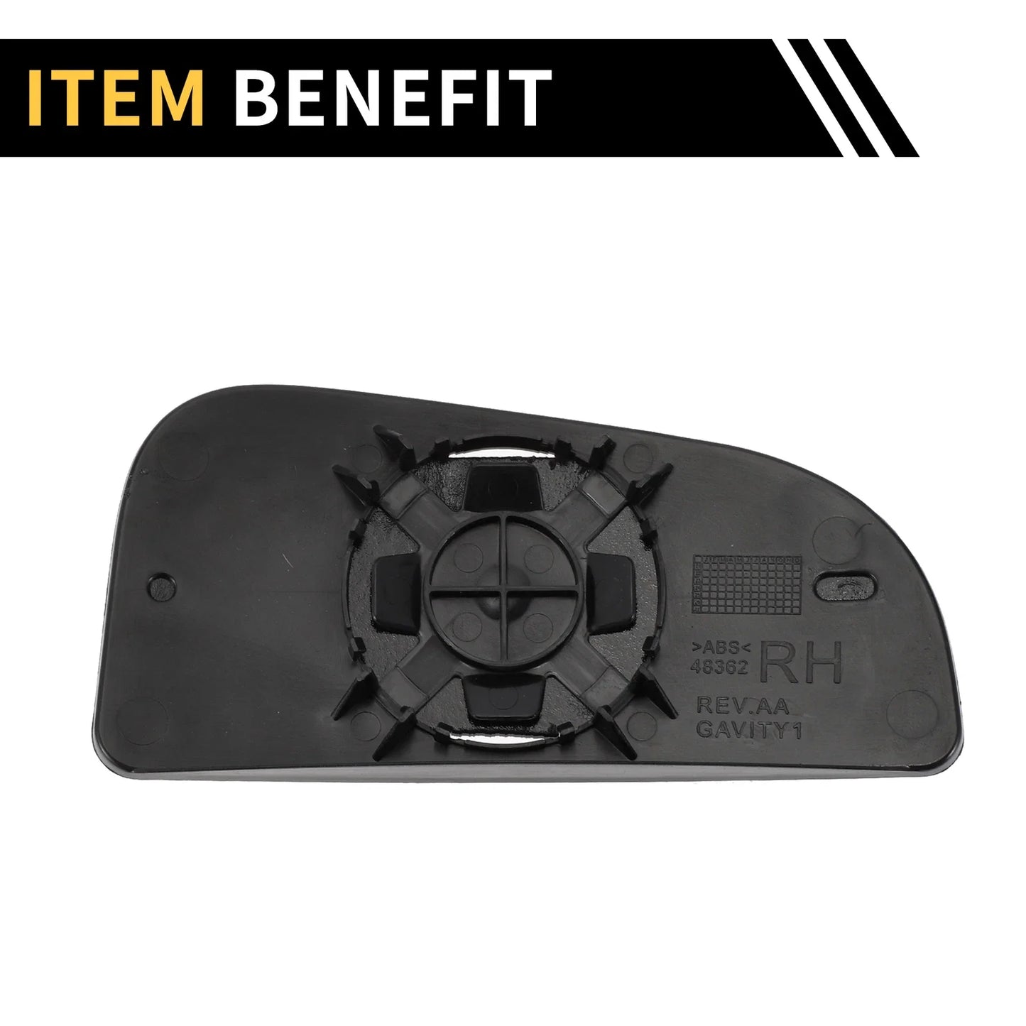 Right Mirror Glass Replacement for Dodge Ram 1500 (2010-2023)