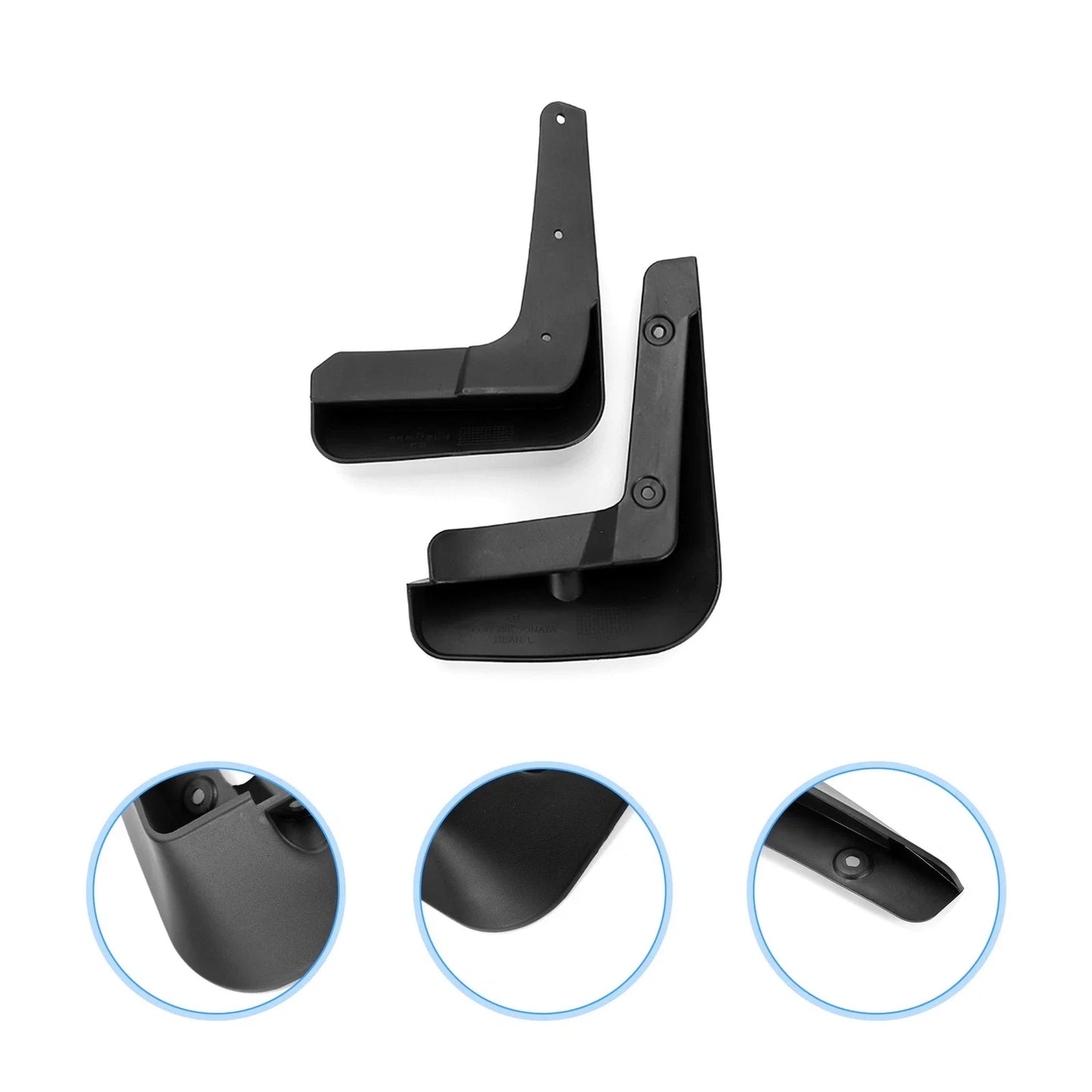 Front & Rear Mud Flap Splash Guards for Hyundai Sonata (2017)
