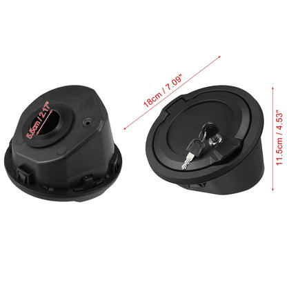 Gas Cap Fuel Filler Door Cover for Jeep Wrangler (2018–2022) Black