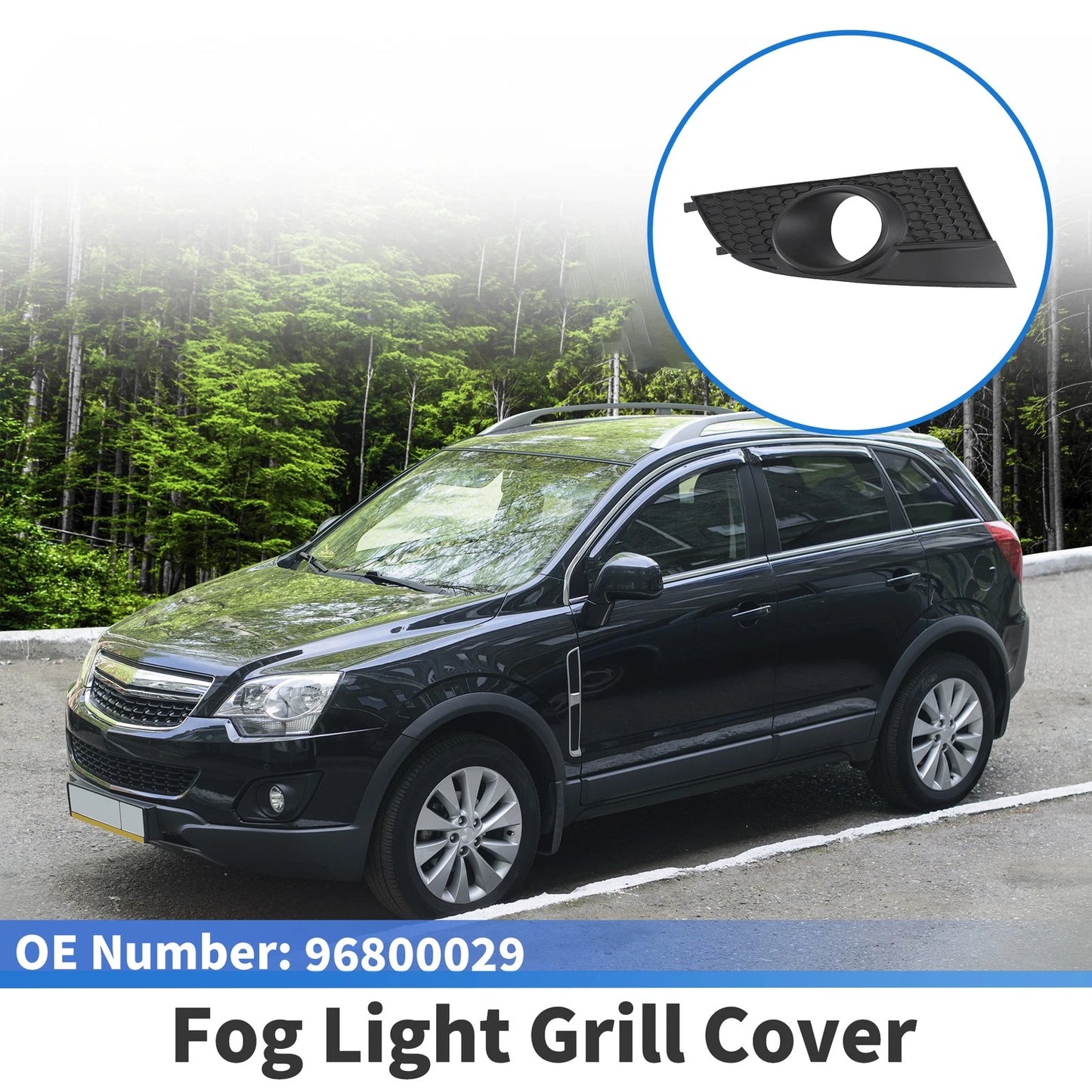 1 Pc Fog Light Grill for Chevrolet Captiva (2012–2014) No. 96800029