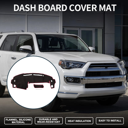 Dashboard Cover Mat for Daihatsu Tanto LA650S/LA660S (2015–2021) Black Red Set