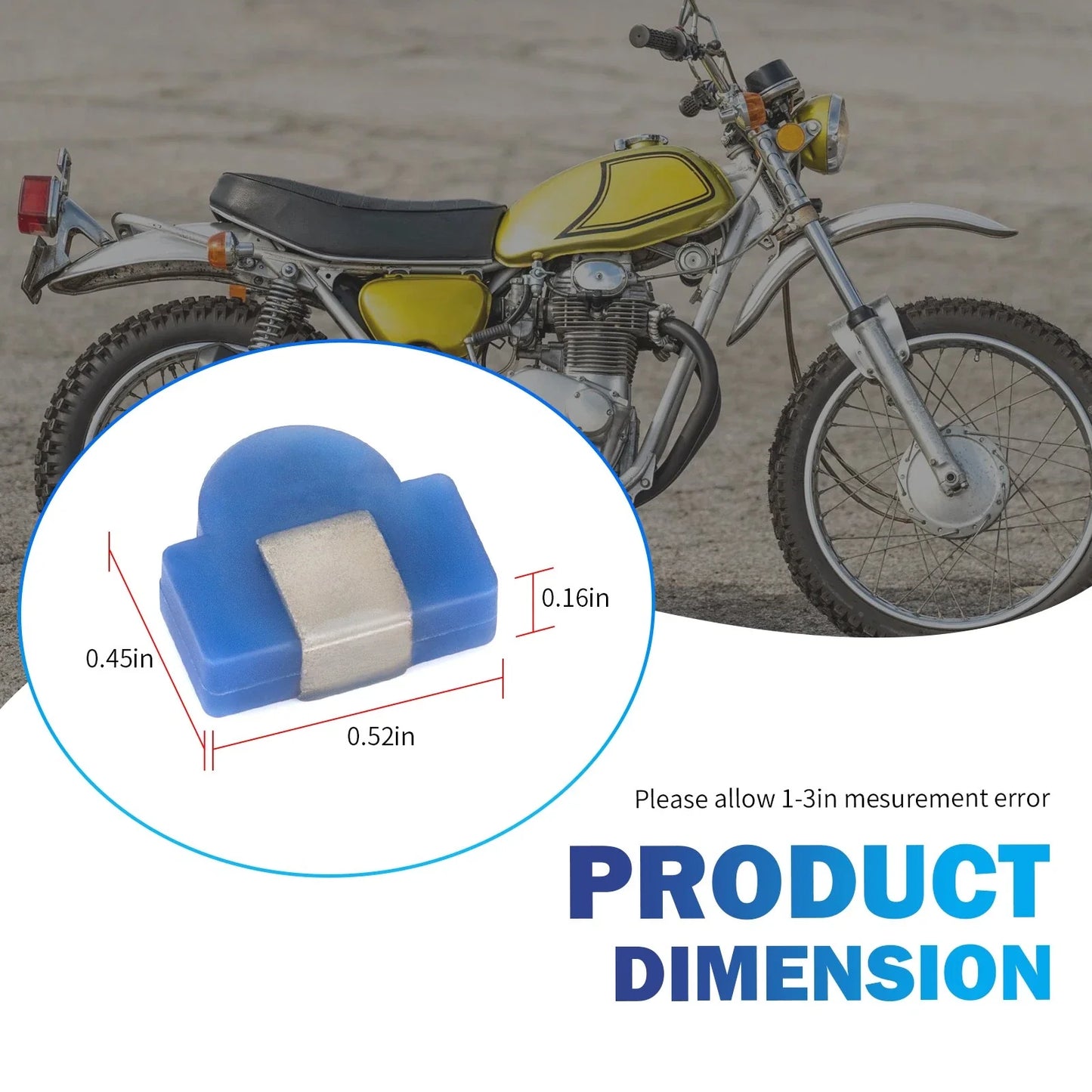 Cam Chain Roller Pin Rubber for Honda CB350G/CB350K (1968–1973)