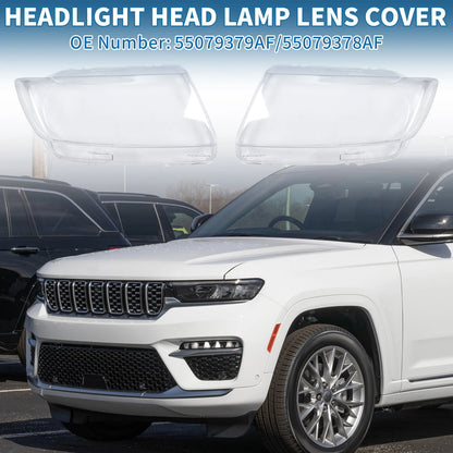 1 Pair Headlight Lens Covers for Jeep Grand Cherokee (2001-2003)