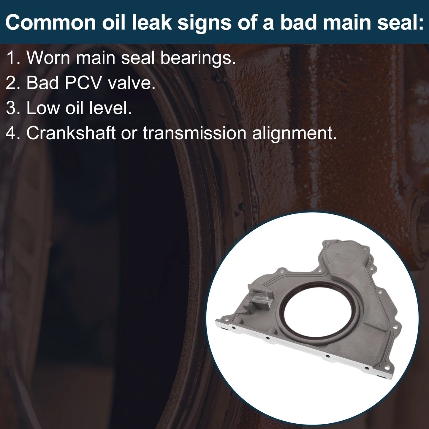 Rear Crankshaft Oil Seal for Land Rover Range Rover (2012–2022) No. 1316115
