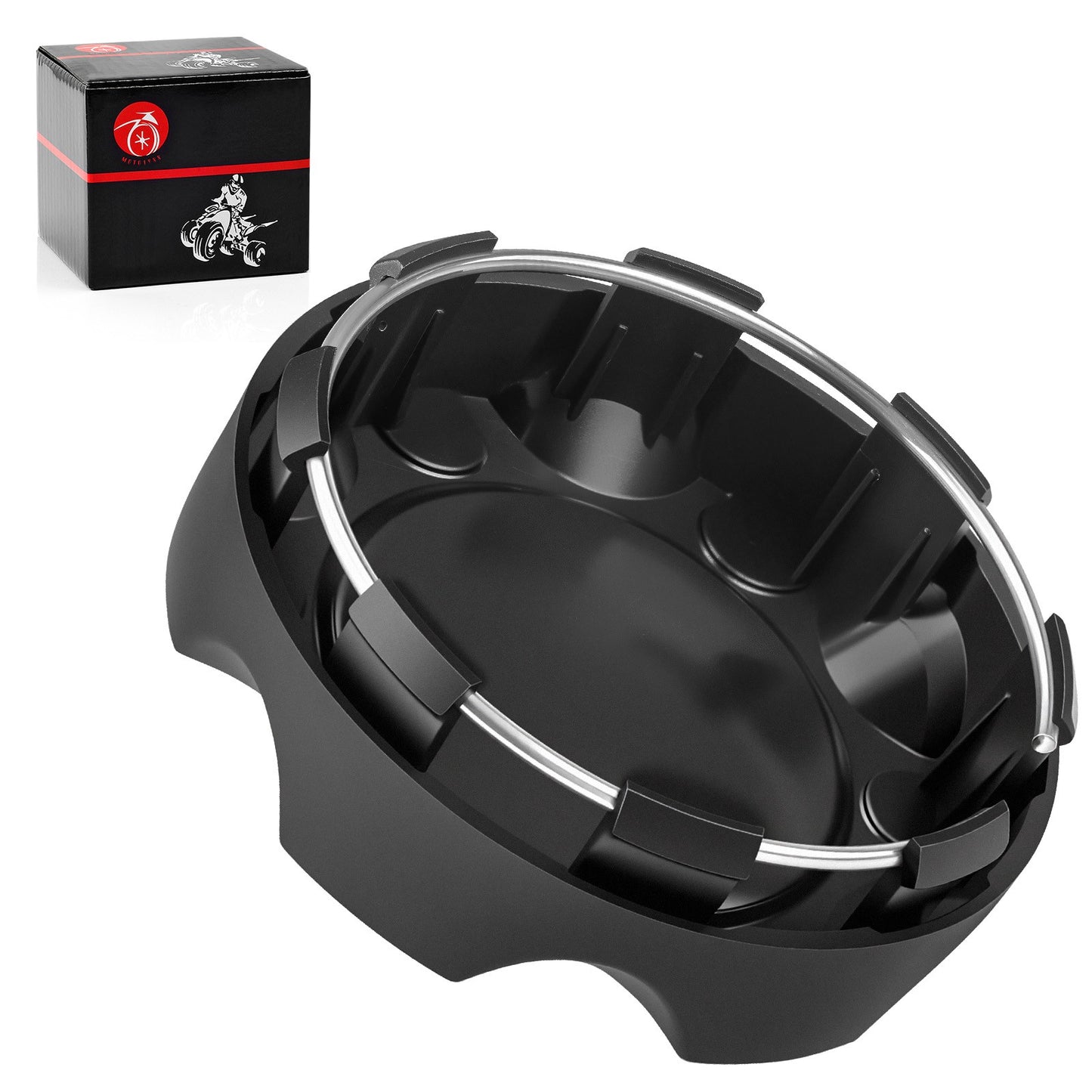 Set of 4 Black Rim Hub Caps for Polaris RZR XP 1000 (2017–2022)
