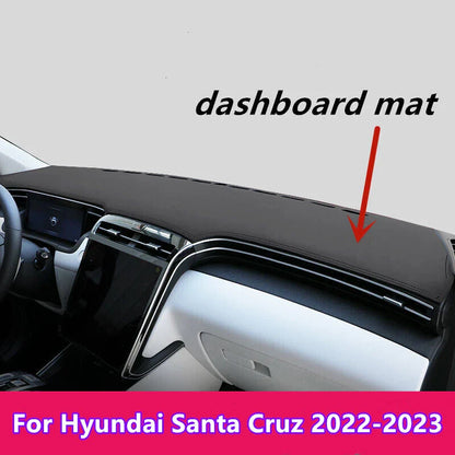 Leather Dashboard Cover Protector Mat for Hyundai Santa Cruz (2022–2023)