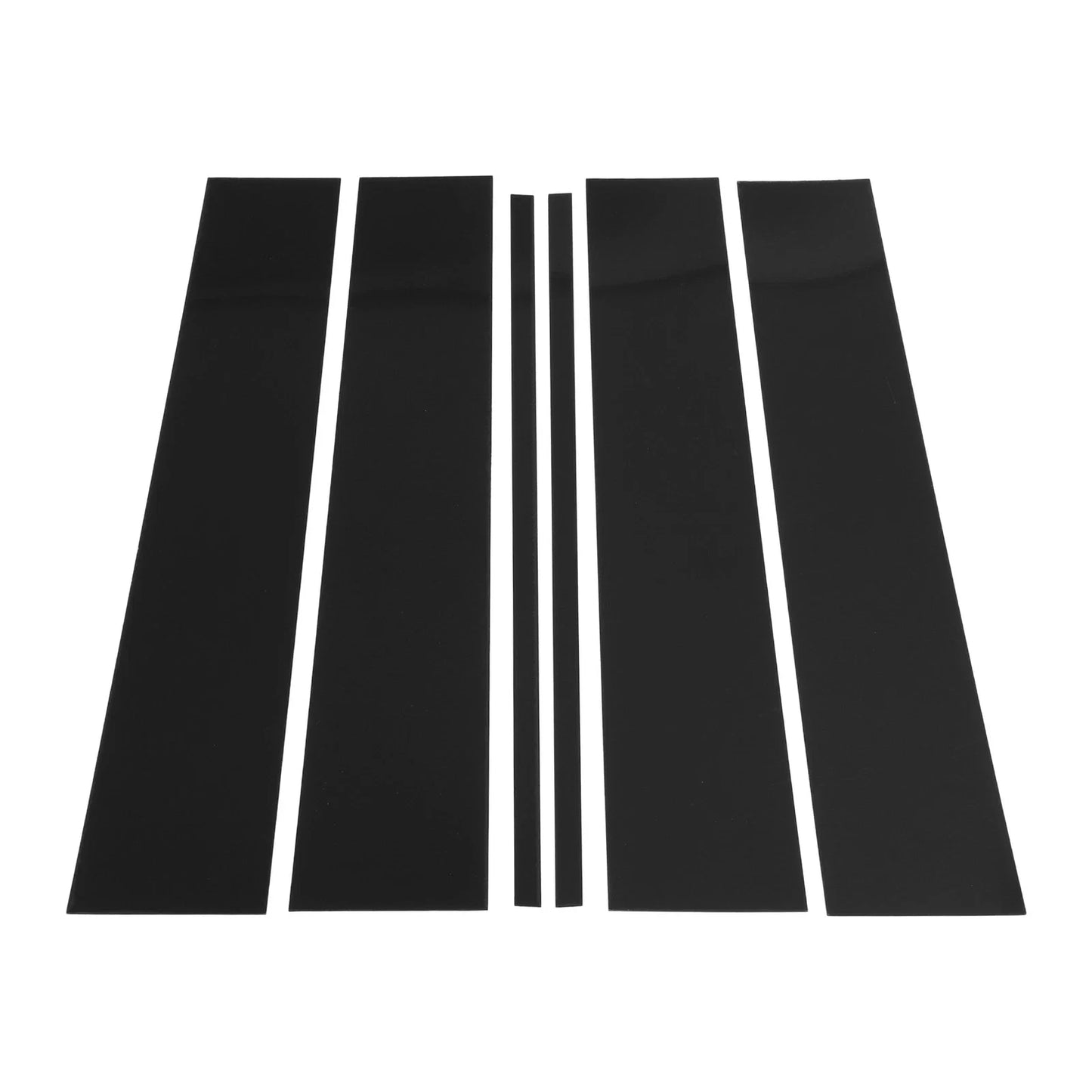 6 Pcs Black Pillar Window Trim for Chevy Suburban (2015-2020)