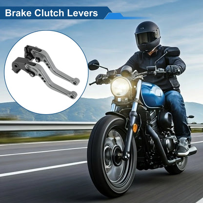 Short Brake Clutch Levers for Kawasaki Z1000SX/Ninja 1000 (2011–2023) Titanium Tone
