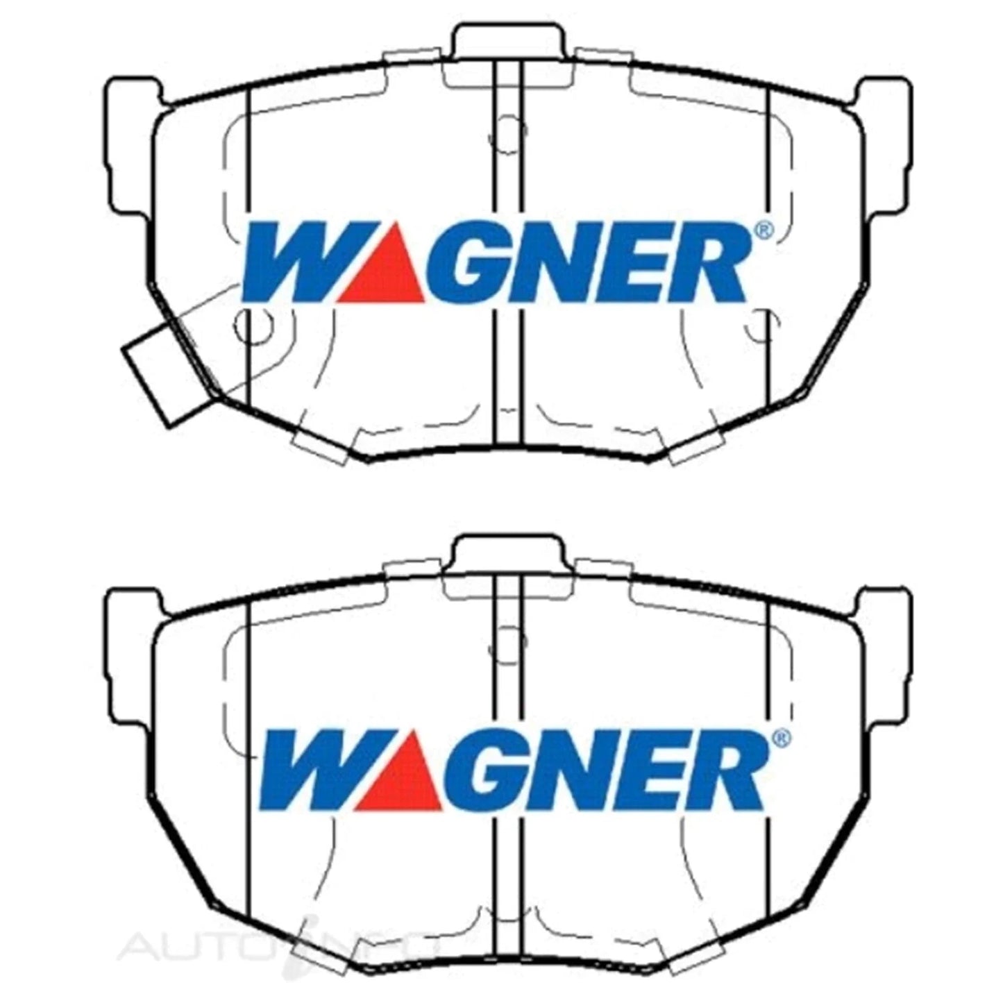Wagner Rear Disc Brake Pads Set for Nissan Pintara U12 4cyl KA24E 2.4L 1989~1992