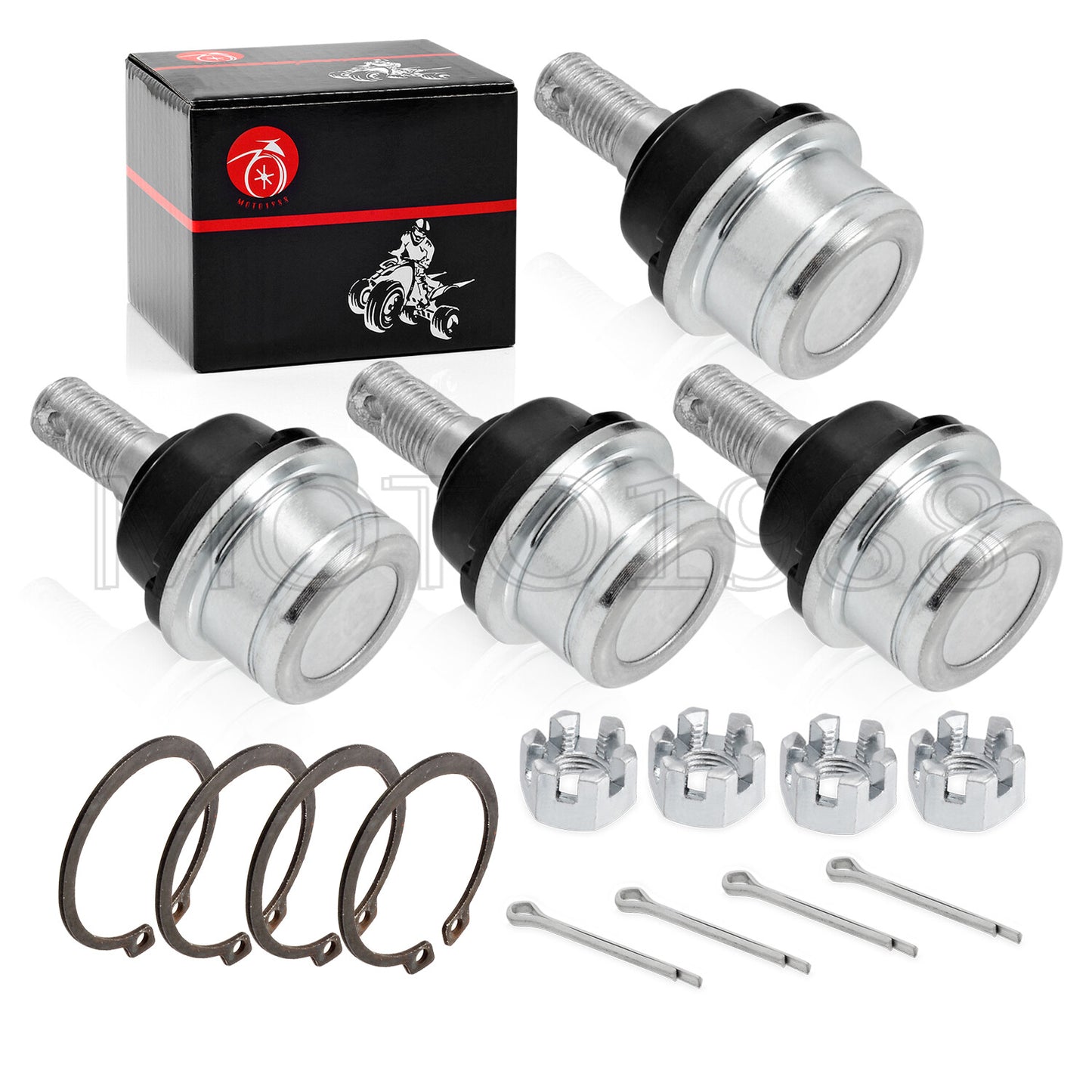 Set of 4 Front Lower Ball Joints for Honda TRX300FW (1988–2000)