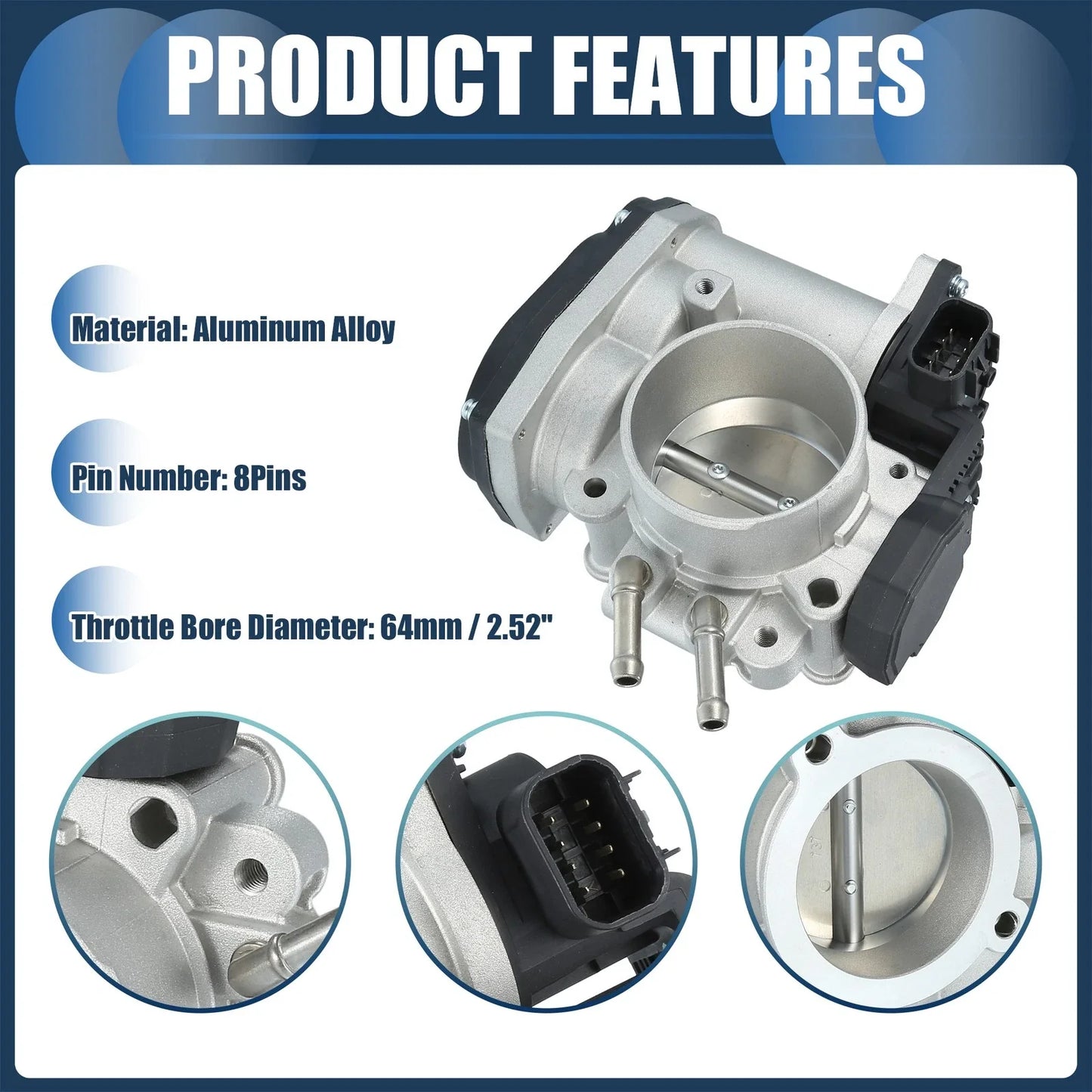 Throttle Body Actuator for Hyundai Santa Fe 2.7L V6 (2007-2009)