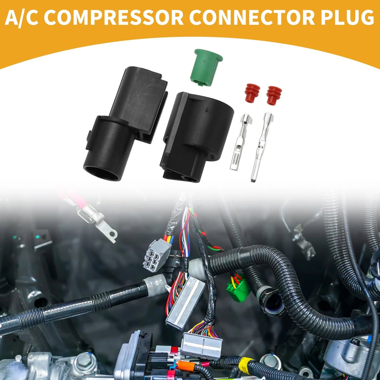 A/C Compressor Connector Plug 1 Pin for Hyundai