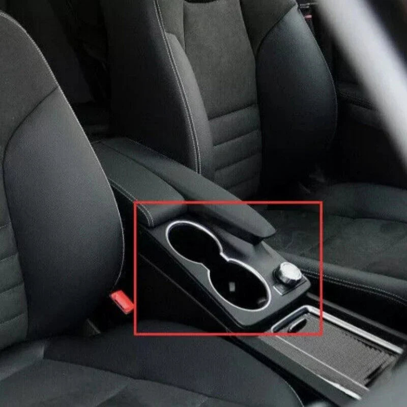 Wood Grain Water Cup Holder Panel Cover for Mercedes-Benz GLK (2013–2015)