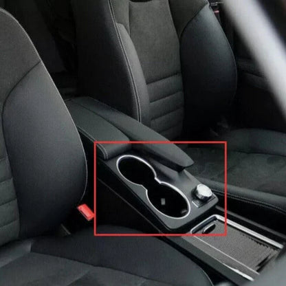 Wood Grain Water Cup Holder Panel Cover for Mercedes-Benz GLK (2013–2015)