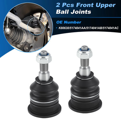 2X Front Upper Ball Joints for Dodge Ram 1500 2500 (2011–2018) K80630 51740