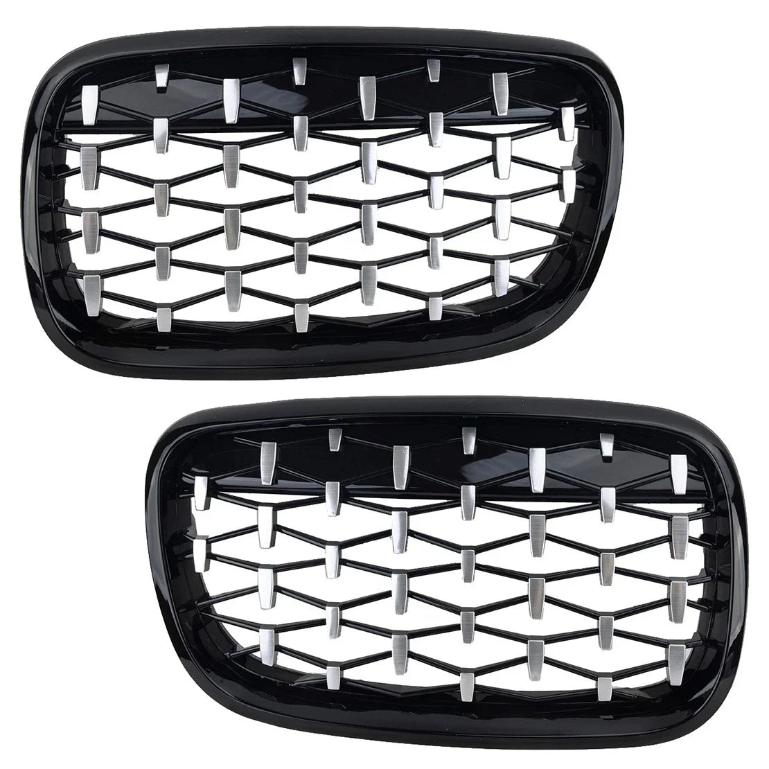 Front Kidney Grille Diamond for BMW X5 E70 X6 E71 (2007-2013) - 1 Pair