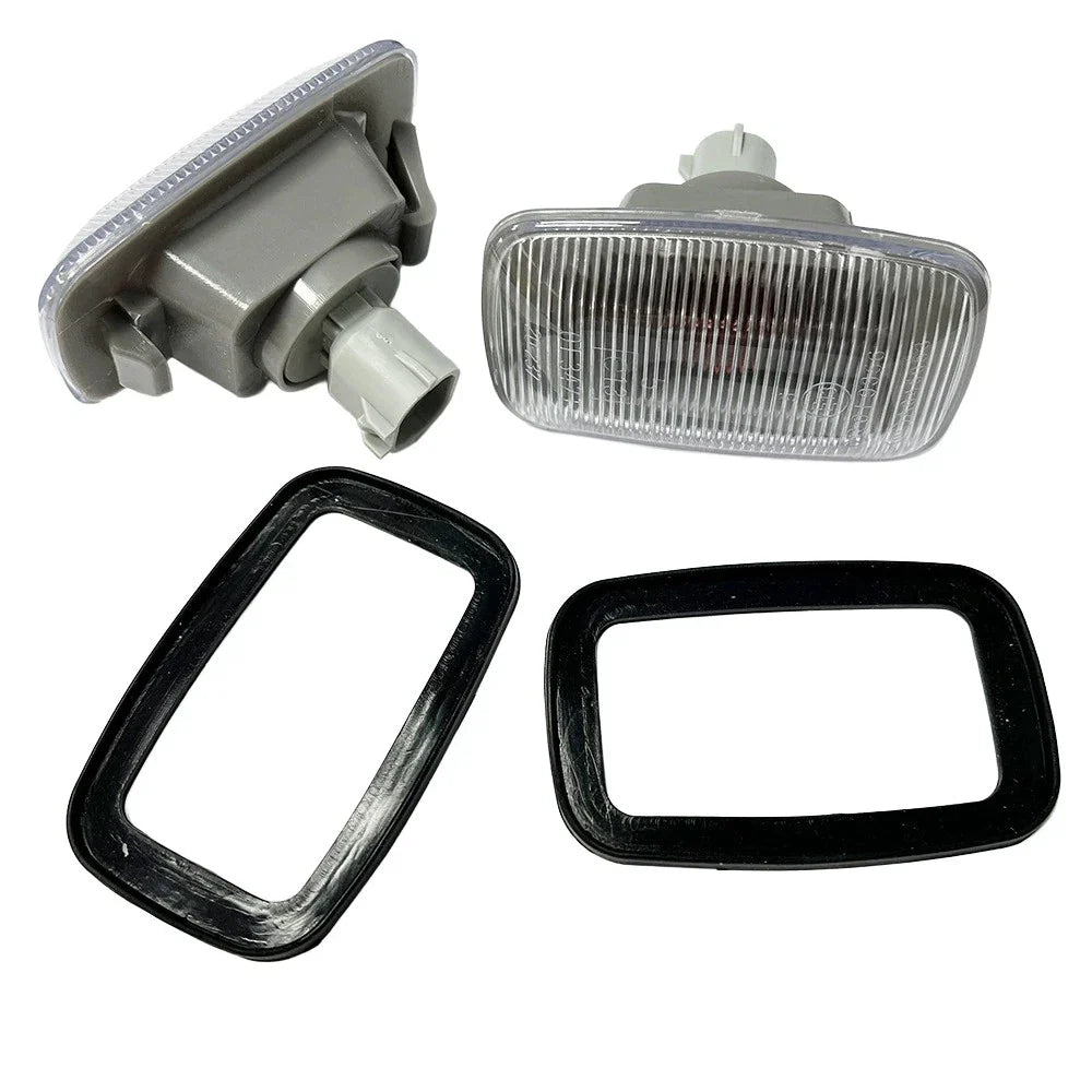 Clear Front Side Marker Flasher Lights for Toyota Land Cruiser 100 90 70 Hilux