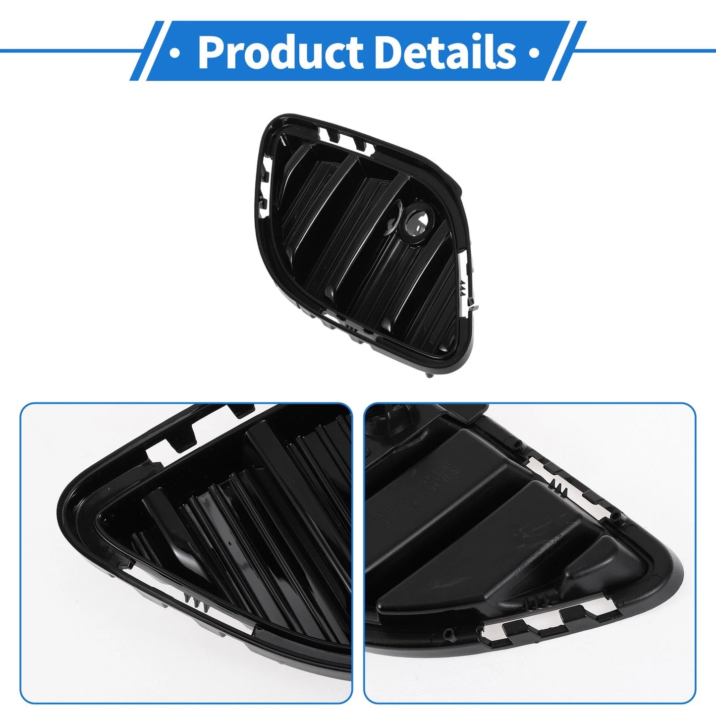 1 Pc Fog Light Grill for Buick Envision (2021–2023) No. 84934333 Black