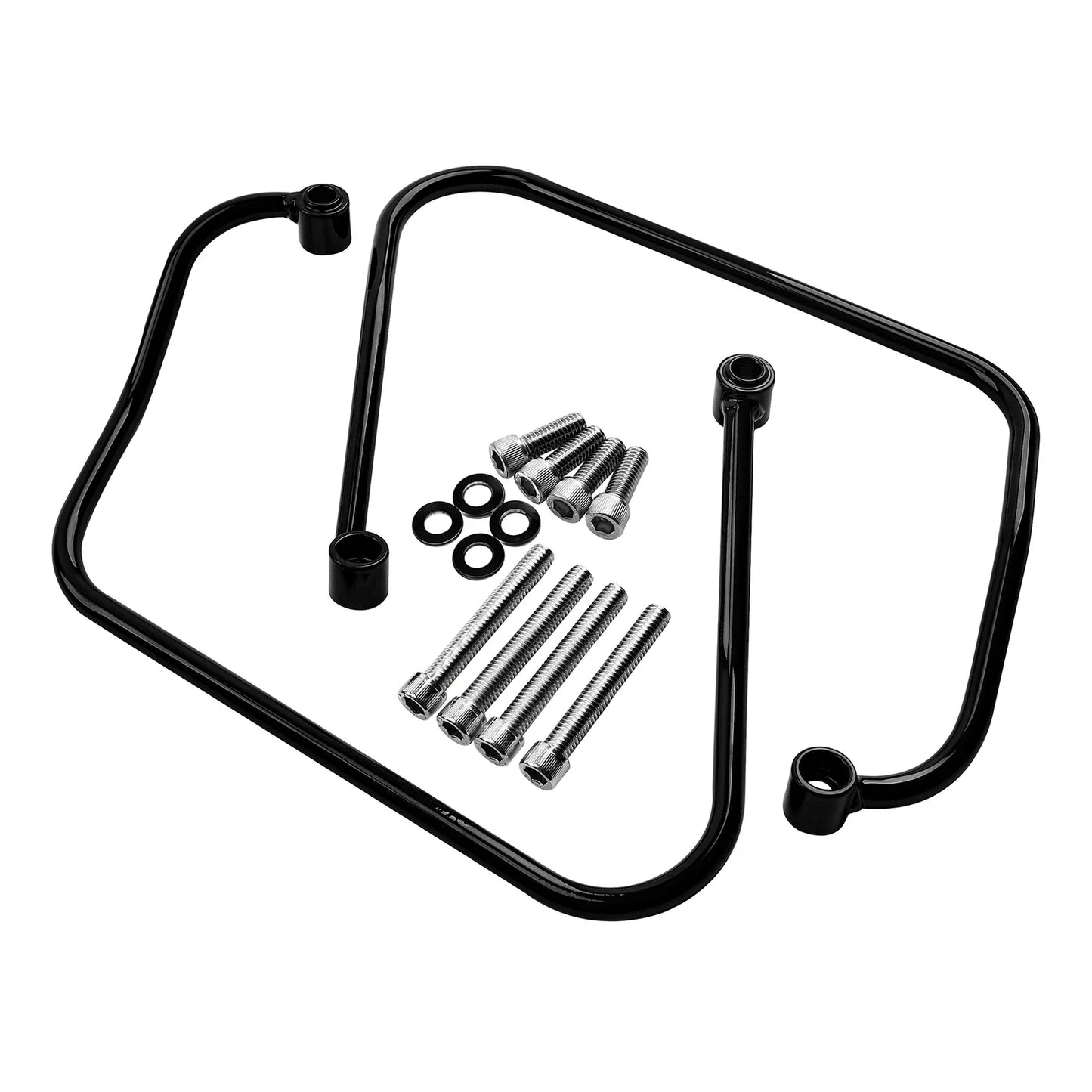Black Saddlebag Support Bracket for Harley Softail Street Bob Slim (2018-2024)