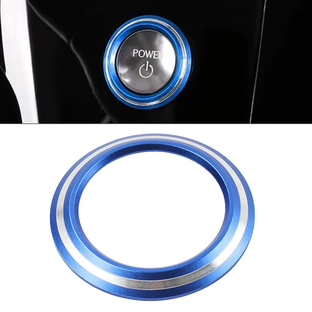 Engine Start Stop Button Cover Ring for Lexus NX250 350h 450h (2022–2024) Silver