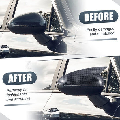 Pair Rearview Mirror Cover Overlay for Kia K5 (2021–2023) - Carbon Fiber